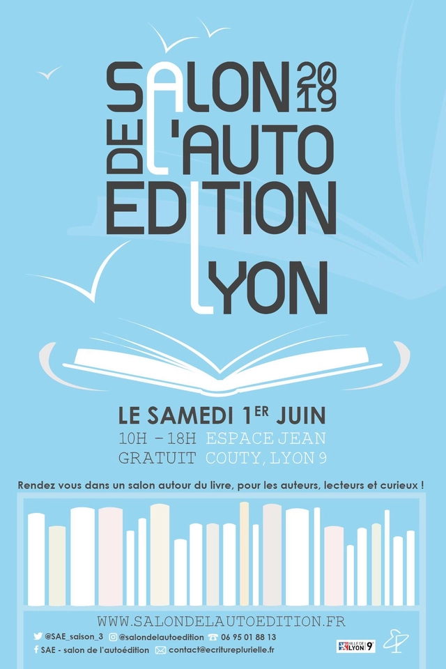 Affiche Salon de l'auto-édition Lyon 2019