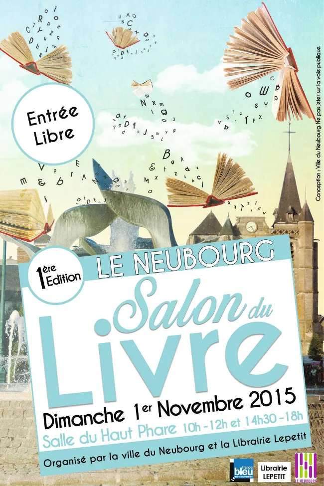 Affiche Salon du livre Le Neubourg 2015