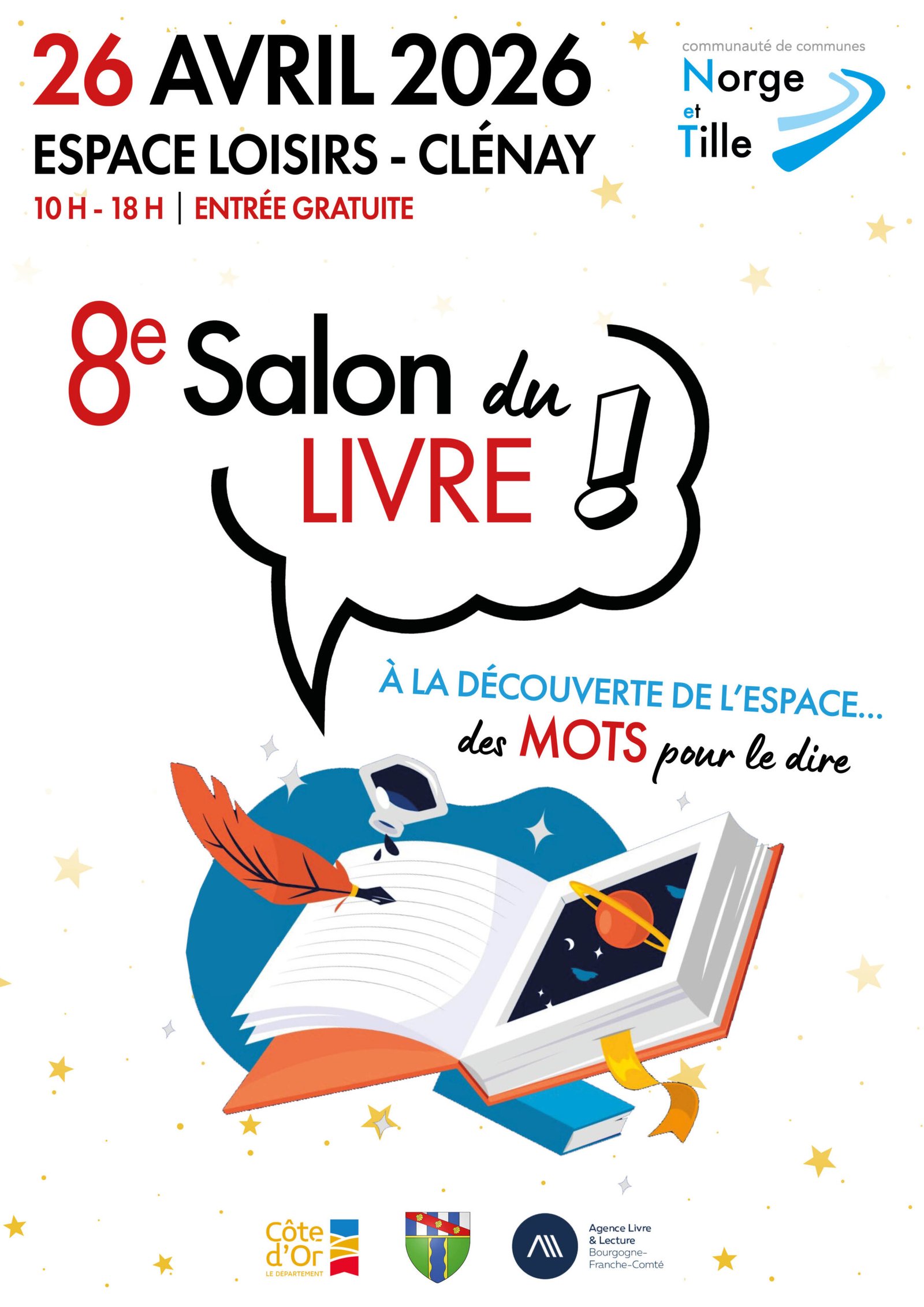 Affiche du salon du livre de Norge & Tille 2026